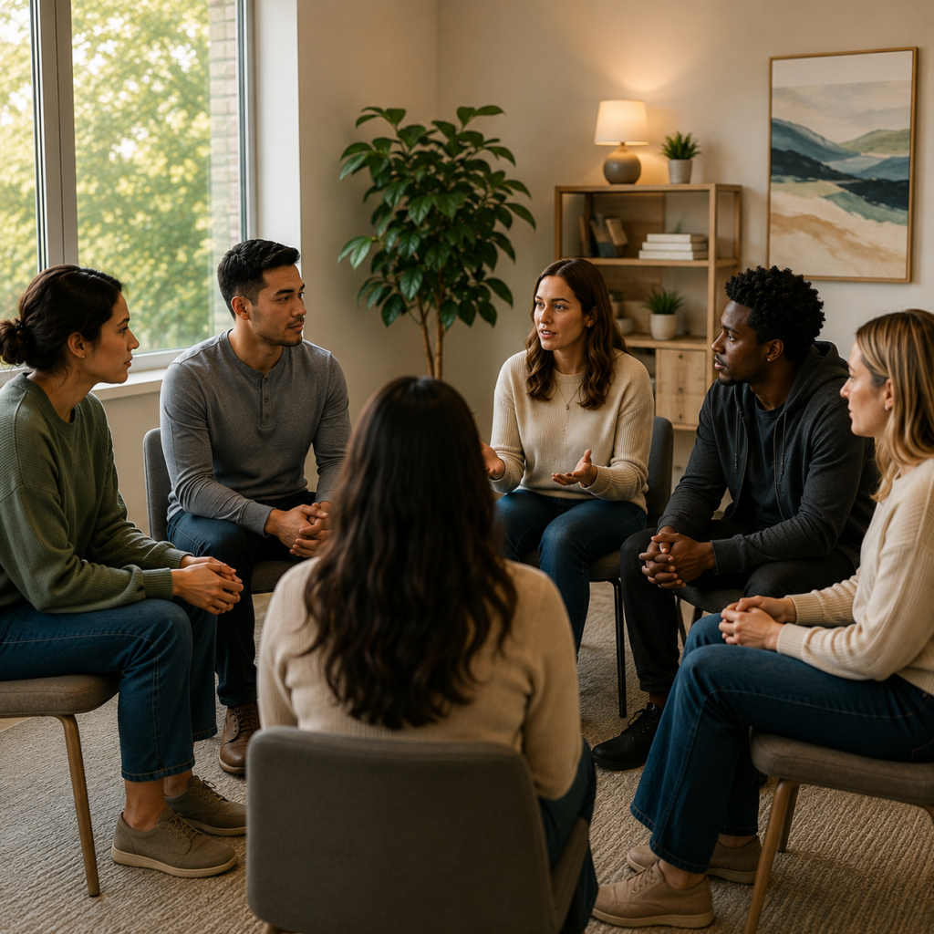 Group therapy in a cozy setting 1